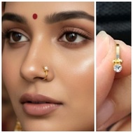 Nath nath clip-on/ nose earring/ Indian accessory/ Indian jewelry/ nose ring indian
