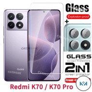 KK Redmi K70 K70Pro 2023 Film 2 in 1 Screen Protector Full Cover Tempered Glass For Redmi K70 K70E K