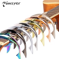 Miwayer Metal Shark Guitar Capo Zinc Alloy untuk Bass akustik dan gitar elektrik dengan perasaan tangan yang baik, 7 warna pilihan