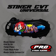 UNIVERSAL MOTIF CVT Stickers, Motorcycle CVT Stickers, Transparent VINYL Material