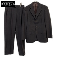 Belvest [Barneys New York Exclusive] Dark Brown Wool Stripe SUPER 140S 3B Set-up Suit, Size 44 [Used