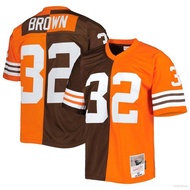 NFL Cleveland Browns Jersey Jim Brown Football Tshirt Retro Sports Tee Fans Edition