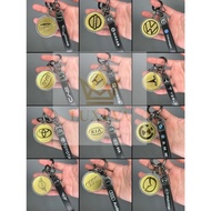 Keychain Logo Kereta Gold Premium – 2 side AU999 *40mg*