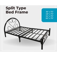 BED FRAME 【SPLIT TYPE】 HEAVY DUTY STEEL MAKAPAL (Quality Steel Bed) 36x75 48x75