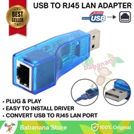 Usb to Lan RJ45 network connector external converter laptop blue