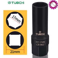 7 POINTS 17MM 1/2" DRIVE BOX SOCKET / SPORT RIM 7 POINT BOX SOCKET / CAR WHEEL BOX SOCKET 7 POINT