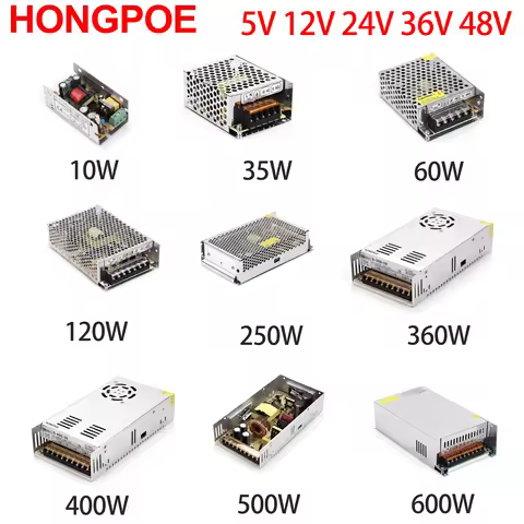 5V 12V 24V 36V Power Supply SMPS 5 12 24 36 V AC-DC 220V TO 5V 12V 24V 36V 1A 2A 3A 5A 10A 20A 30A S