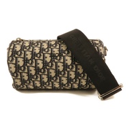 Dior 帆布Roller Messenger Bag銀扣肩背袋