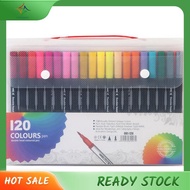 [luxiang.] Watercolor Art Marker Pens Dual Tip Watercolor Art Marker Pens 120 Colors Markers Set