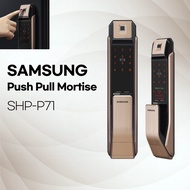 Samsung Korea SHP-P71 Digital Door Lock / Push-Pull , Fingerprint, Keyless, Passcode