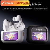 Amgras Eternity Ⅳ Major Smart Screen earphone Bluetooth Wireless Earbud EQ adjustment Spatial Audio 