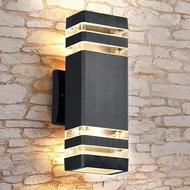 LAMPU HIAS TAMAN DINDING TERAS WALL LIGHT LED 2 ARAH FITTING E27 OUTDOOR MINIMALIS TEMPEL PILAR TEMB