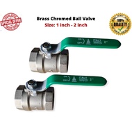[READY STOCK-KL] MVF Brass Chromed Ball Valve Internal Thread (1 - 2 inch)