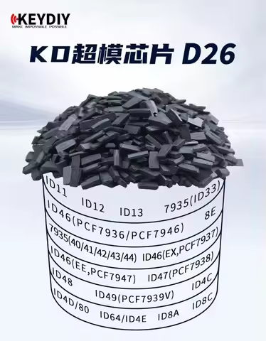 KEYDIY D26 Super Chip Supports generating 8A 8C PCF7935 PCF7936 ID46 ID47 ID48 ID49 ID4D ID80 ID64 I