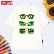 Glasses T-Shirt CT14 Simple Cute LV TEES T-Shirt Men and Women Unisex Loose Sleeve Korean Style