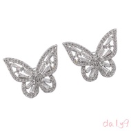 DLAY Earbuds Jewelry for FreeClip Sparkling Rhinestones Detailing Snap On Design