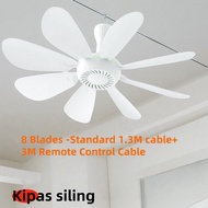 6 Blade 5V USB Kipas Syiling Ceiling Fan Mini Fans Mini Fans Air Conditioner Cooler Fans 吊扇