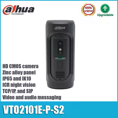 Original Dahua VTO2101E-P-S2 Video Intercom Zinc Alloy IP65 IK10 POE IP Villa Door Station