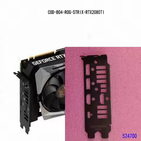 H original I/O IO shield for ASUS ROG STRIX-RTX 2080Ti-11G-GAMING Backplate
