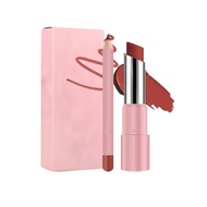 Genli Lifter Glaze Oil Balm, Genli Pink Drip Lip Gloss Portable 2 In 1 Lip Liner And Lipstick Set Sw