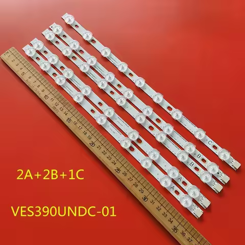 5pcs LED strip for TD-SYSTEMS 40" TV K40DLV2F TELEFUNKEN D40F185N3C VES390UNDC 01 40 BMS DLED 0.36A 
