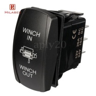 [UsusexaMY] SiaBiced LED WINCH Flush mountinging ROCKER SWITCH 7PIN DPDT IP66