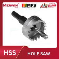 Merwin HSS Drill Bit Hole Saw Stainless Steel Metal Alloy Hole Cutter Hole Drill Penebuk Lubang Besi
