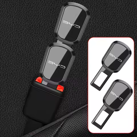 1/2Pcs Car Seat Belt Clip Extender Safety Belt Cover For BYD Atto 3 Song F0 Qin Pro G3 I Han Tang EV