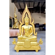 泰国进口 🔥大尊 铜像金娜啦佛祖 Phra Phuttha Chinnaraj Bucha 成 功 佛 铜  高95cm