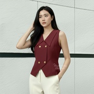 Matching Clothes - EVI VEST BASIC WOMEN'S Semiwool Vest Women's Crop Top EVI Vest Casual Korean