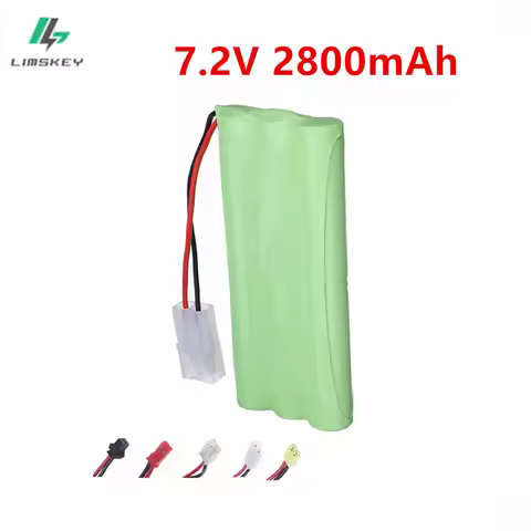 7.2v 2800mah NiMH Battery SM/JST/Tamiya plug For Rc Electric Toys Cars ​Trucks Tanks Boats AA 2400ma