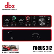 DBX 2i2 การ์ดเสียงมืออาชีพบันทึก อินเตอร์เฟซเสียง USB พร้อมกับไมโครโฟน preamplifier เรียบเรียง กีตาร
