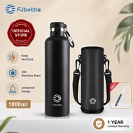FJbottle Tumbler Tahan Sejuk 750/1000ml Water Bottle with Bag Temperature Retention Leakproof