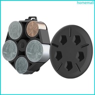 HO Coin Holder Plastic Coin Dispenser for Car Change Organizer 5-grid Coin Storage for Case for Orga