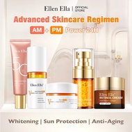 Ellen Ella Advanced skincare Regimen-Sunscreen SPF50+Vitamin C Brightening Combo+Retinol Serum&Cream
