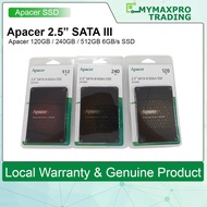 NEW Apacer AS350X AS340X 512GB 240GB 120GB 2.5 SATA III Solid State Drive SSD