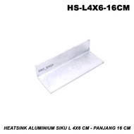 HEATSINK ALUMINIUM SIKU L 4X6 CM - PANJANG 16 CM