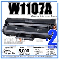 2x W1107A Toner Compatible to H* W1107X H*107A H* Laserjet 107A 107W Laser MFP 135a 135w MFP 137fnw 
