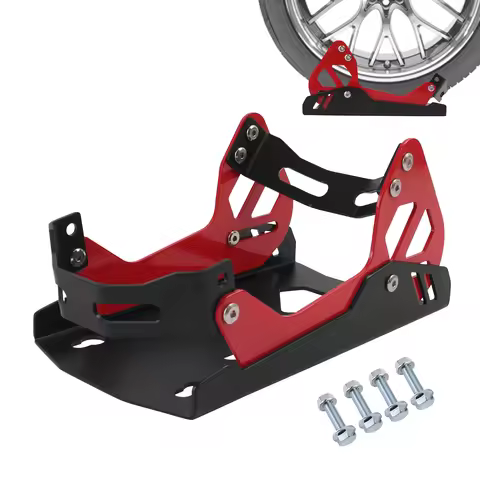 Motorcycle 8"- 21" Wheel Chock 1800 lbs Capacity Special Front Tire Stand Universal For Crusier Spor