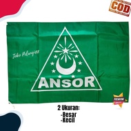 Bendera Ansor NU Banser Ranting Sablon Murah Besar dan Kecil 80x120cm