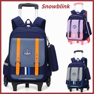 Beg Sekolah Troli 2/6 Roda Kids Luggage Wheeled Schoolbag Kids Rolling Backpacks Kids Trolley Bag wi