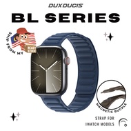 DUX BL Magnetic Woven Strap for iWatch Ultra 2 S10 S9 S8 S7 Series 4 5 6 SE 3 2 1 38 40 41 42mm Watc