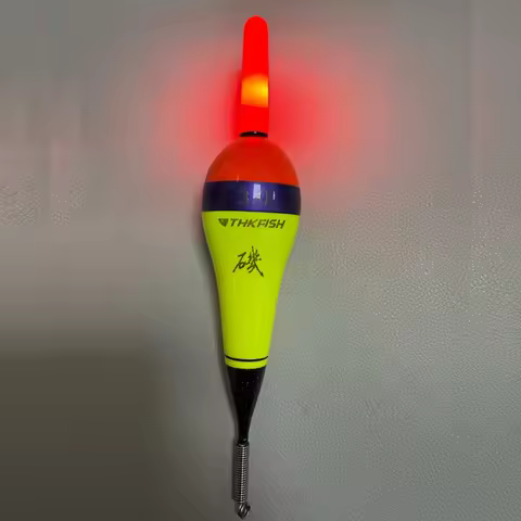 2pcs LED Electronic Rock Fishing Floats Night Fishing Light Up Bobbers Plastic Luminous Led Light Fl