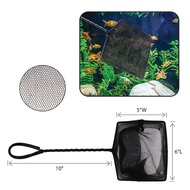 Fish Net (Black - Coarse) 12"Handle (Net Size - 6"L x 5"W / 8"L x 6"W)