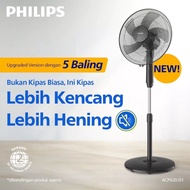BATAM CITY - Philips Standing Fan ACP-620/00 3 Blade 45 Watt ACP620 ACP 620 Black White 16 inch 16" 