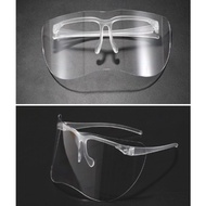 Protective Half Visor Face Shield with glasses face shield adult kids half face shield glasses frame Oversized Eyewear😍😍