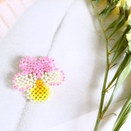 單輪三色堇胸針C精緻蕾絲三色堇紫羅蘭三色紫羅蘭三色紫粉紅黃可愛