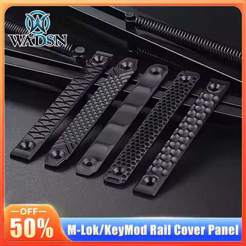 Tactical RS Metal CNC Handguard Rail Cover & M-Lok/KeyMod System 120MM 80MM Rail & M-Lok Rail Cover 