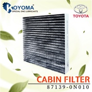 * WITH CHARCOAL * TOYOTA VIOS WISH ALITS CAMRY HILUX INNOVA ESTIMA CABIN FILTER 87139-0N010 87139-06