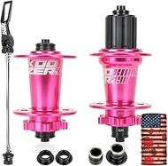 Enjcyling XM490 PRO MTB Hub, 32 Holes 72 Click Sound 6 Pawls Full Aluminum Disc Brake Bearing HG Hub